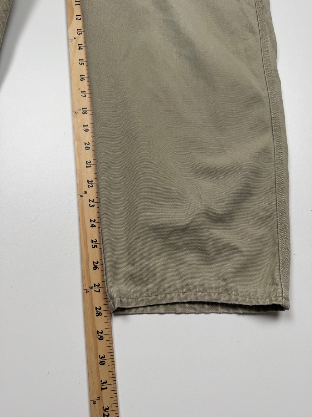 Vintage Patagonia Cotton Twill Chino Pants Mens W36 Khaki 90s Flat Front - Picture 10 of 11